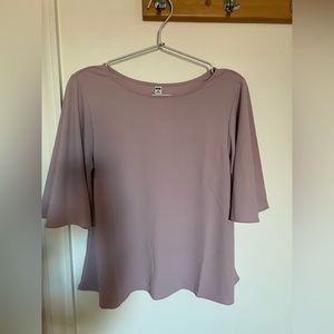 Uniqlo women crepe jersey half sleeve t-shirt